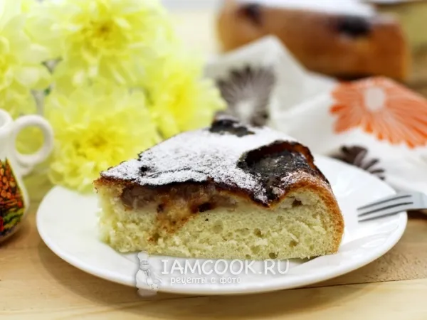 Фото блюда: Пирог с консервированными персиками