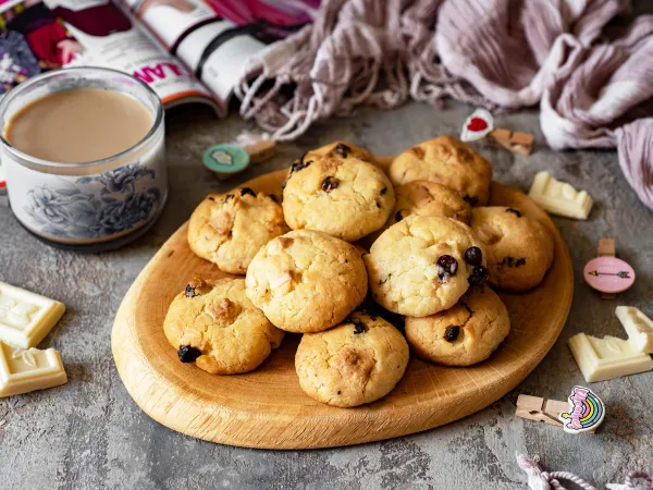 Фото блюда: Печенье с клюквой и белым шоколадом