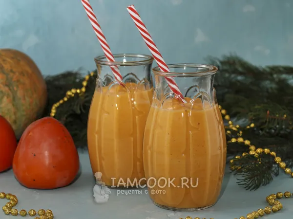 Фото блюда: Смузи с хурмой, тыквой и бананом