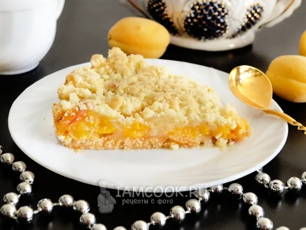 Фото блюда: Пирог с абрикосами на скорую руку