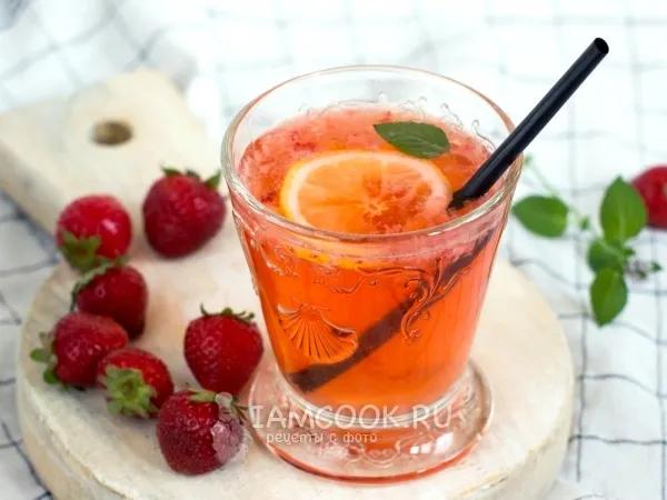 Фото блюда: Клубничный лимонад с мятой