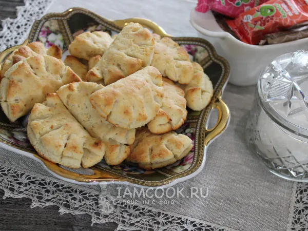 Фото блюда: Советский рецепт печенья «Гребешки» из творога