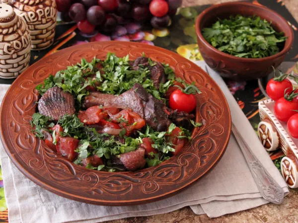 Фото блюда: Чахохбили из утки (классический рецепт)