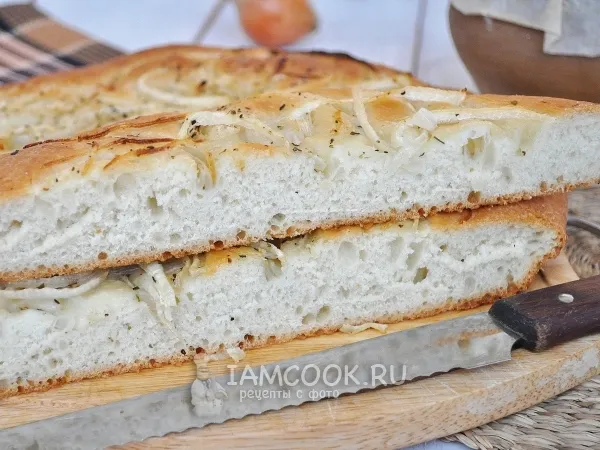 Фото блюда: Фокачча с луком