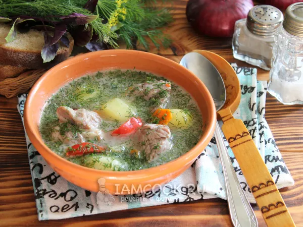 Фото блюда: Шулюм из свинины на костре в казане