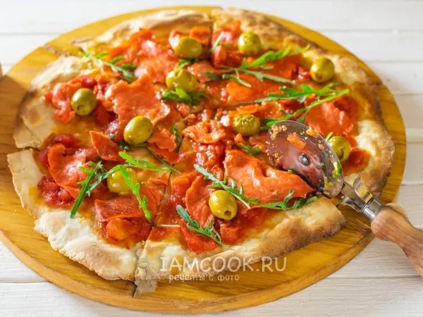 Фото блюда: Пицца с лососем