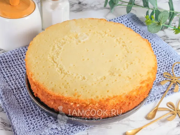 Фото блюда: Бисквит на кефире в мультиварке