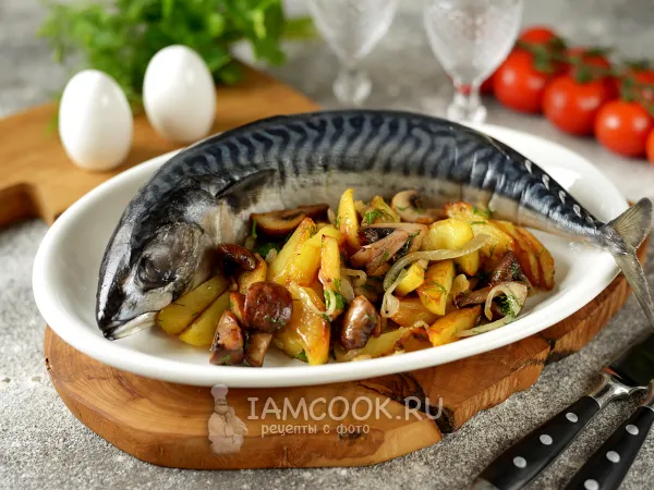 Фото блюда: Засолка скумбрии целиком в рассоле