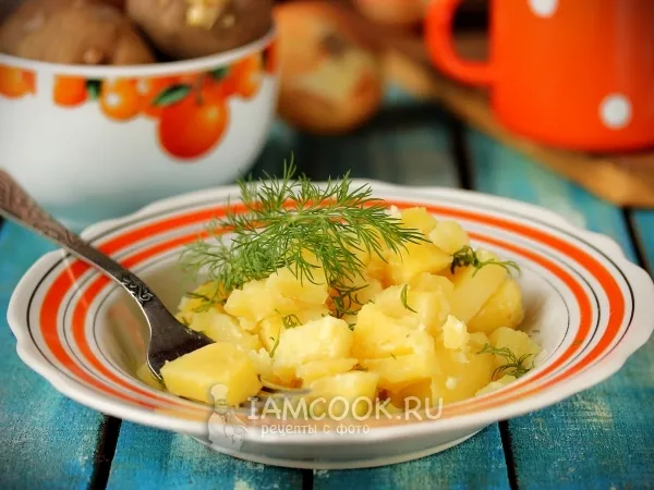 Фото блюда: Картофель тушеный в мультиварке