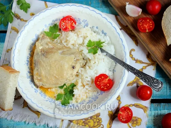 Фото блюда: Курица в сметанном соусе в мультиварке