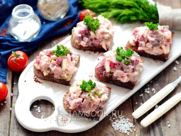 Фото блюда: Тартар из сельди и свеклы