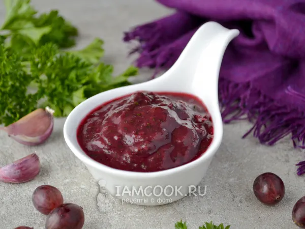 Фото блюда: Ткемали из крыжовника без варки на зиму