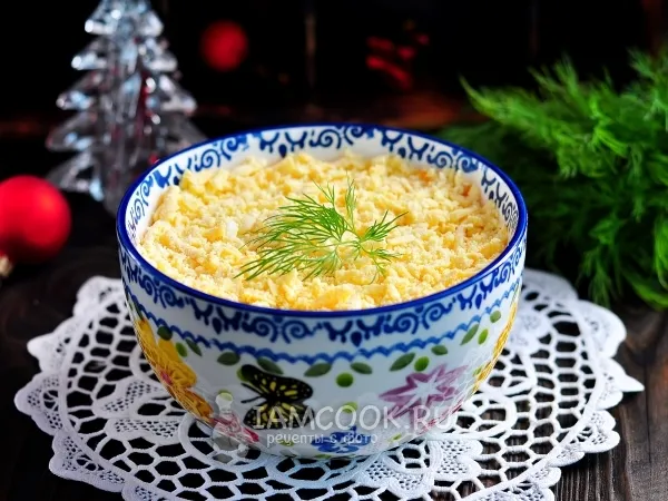 Фото блюда: Салат «Мимоза» с картошкой