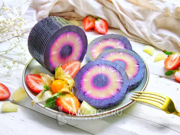 Фото блюда: Желе в банке из-под ананасов (кольцами)