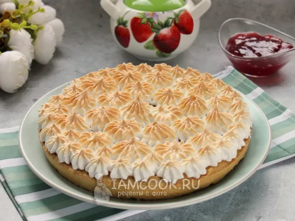 Фото блюда: Песочный пирог с безе