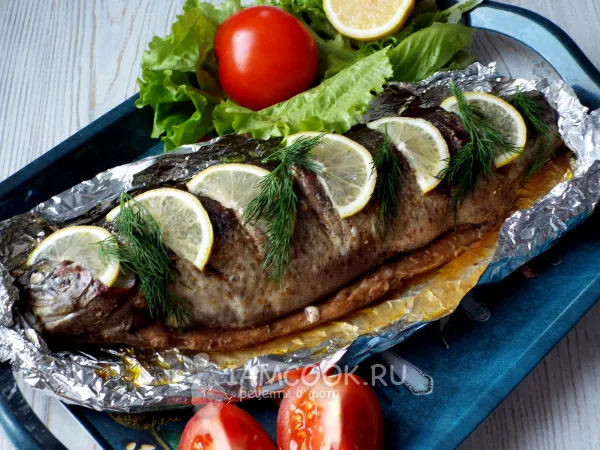 Фото блюда: Радужная форель в духовке целиком