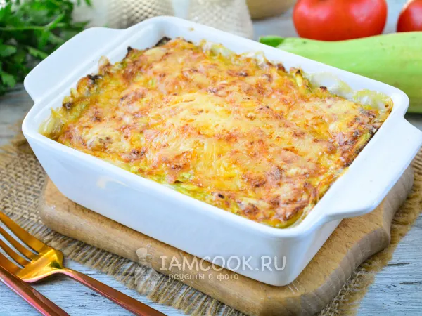 Фото блюда: Запеканка из кабачков и капусты