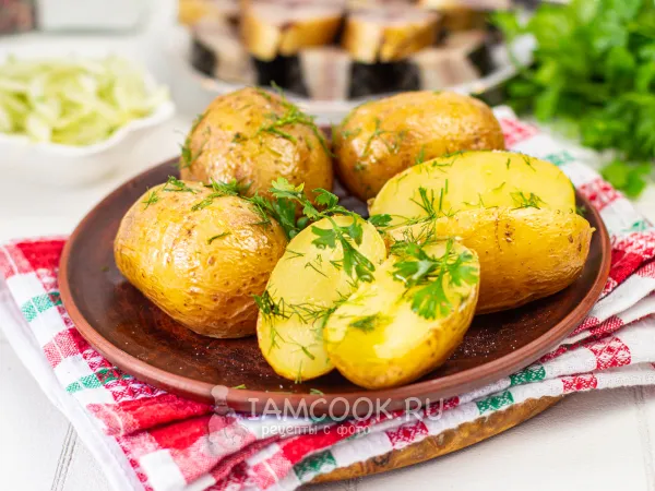 Фото блюда: Картошка в фольге в аэрогриле