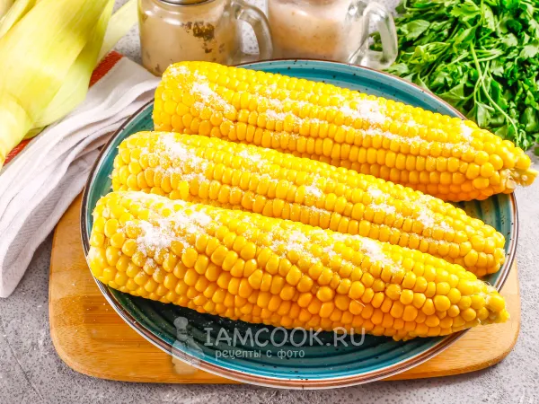 Фото блюда: Кукуруза в микроволновке