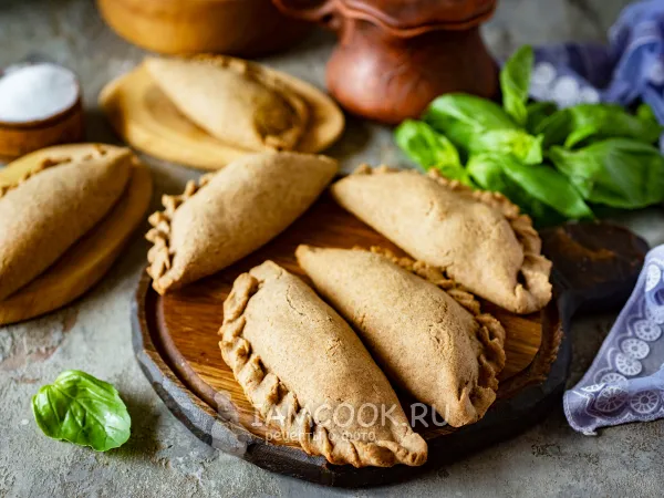 Фото блюда: Постные ржаные пирожки (с капустой и с грибами)