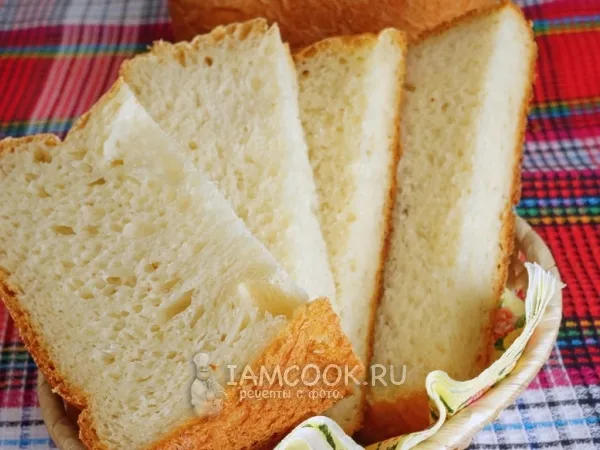 Фото блюда: Пшеничный хлеб с творогом в хлебопечке