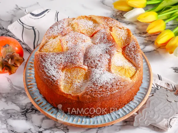 Фото блюда: Шарлотка с хурмой