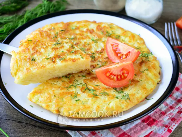 Фото блюда: Большой драник на сковороде