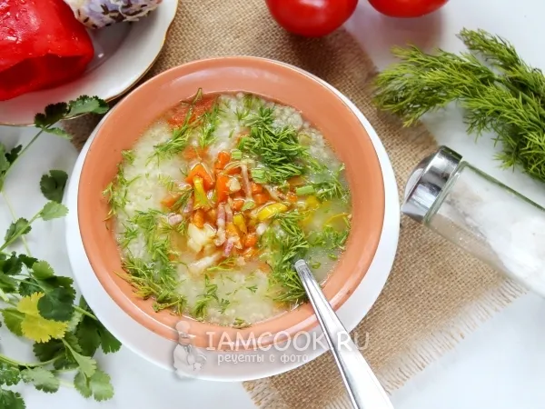 Фото блюда: Кулеш с пшеном и сладким перцем