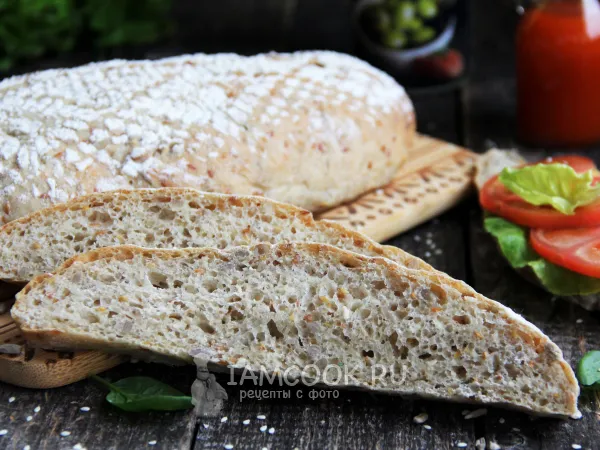 Фото блюда: Хлеб «Три семечки» на дрожжах в духовке