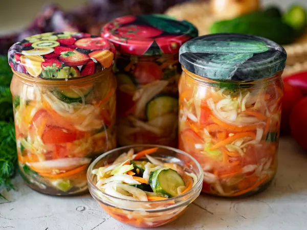 Фото блюда: Салат «Генеральский» на зиму из овощей