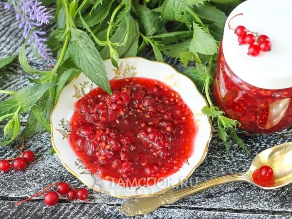 Фото блюда: Красная смородина с сахаром на зиму