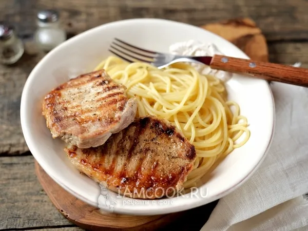 Фото блюда: Свиная корейка на сковороде-гриль