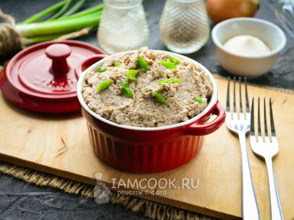 Фото блюда: Паштет из консервированной сардины с яйцом