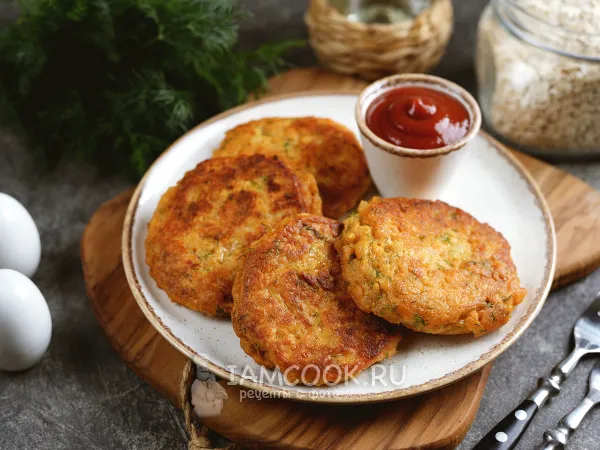 Фото блюда: Котлеты из овсяных хлопьев (как мясные)