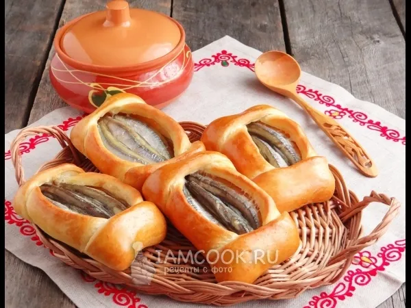 Фото блюда: Поморские кулебяки с мойвой