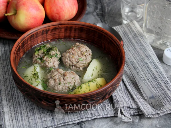 Фото блюда: Армянский суп с фрикадельками из баранины