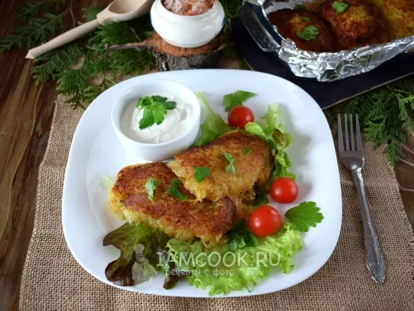 Фото блюда: Колдуны из картофеля с фаршем в духовке