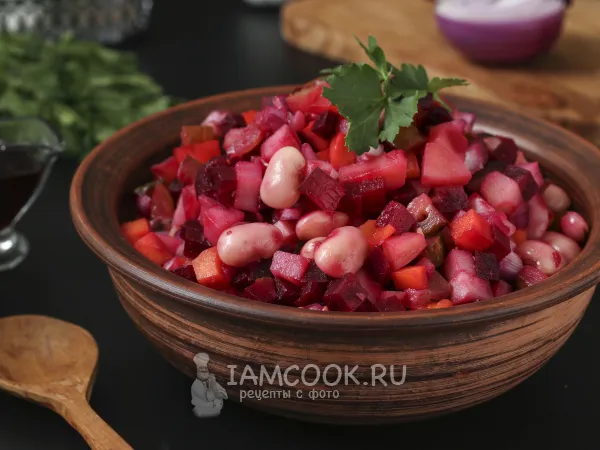 Фото блюда: Винегрет с медово-горчичной заправкой