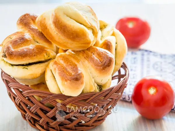 Фото блюда: Булочки с чесноком и зеленью