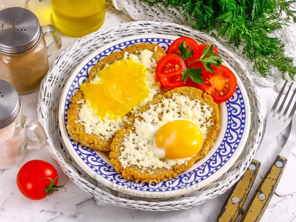 Фото блюда: Ленивые ПП хачапури на сковороде