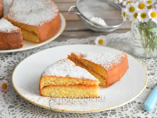 Фото блюда: Заливной пирог с джемом