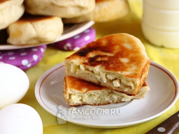 Фото блюда: Постные жареные пирожки с капустой