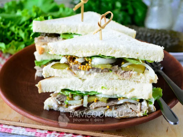 Фото блюда: Сэндвич с говядиной