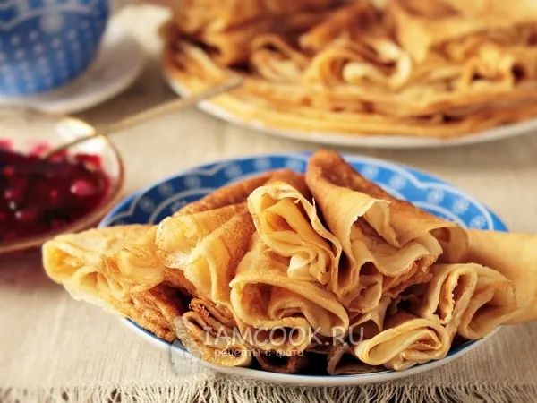 Фото блюда: Быстрые блины на молоке