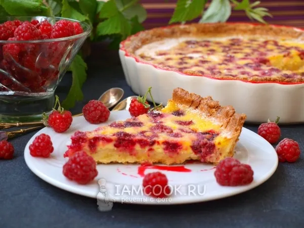 Фото блюда: Цветаевский пирог с малиной