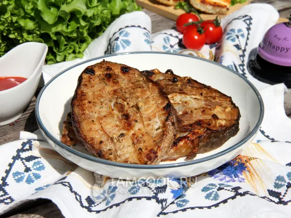 Фото блюда: Стейки трески на мангале