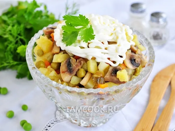 Фото блюда: Постный салат Оливье