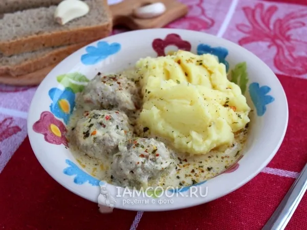 Фото блюда: Тефтели с подливкой в мультиварке