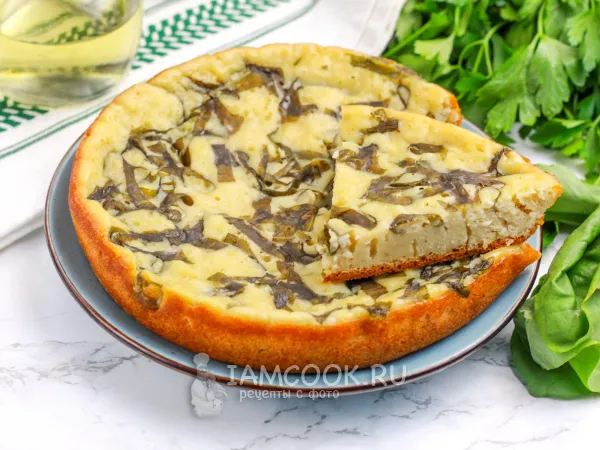 Фото блюда: Пирог со щавелем на сковороде