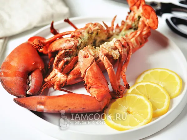 Фото блюда: Лобстер в духовке с чесночным маслом
